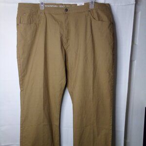 Smith's Workwear Pants Men 46 x 30 5 Pocket Canvas Relaxed Fit Khaki Tan